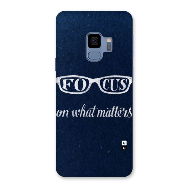 Focus Matters Back Case for Galaxy S9