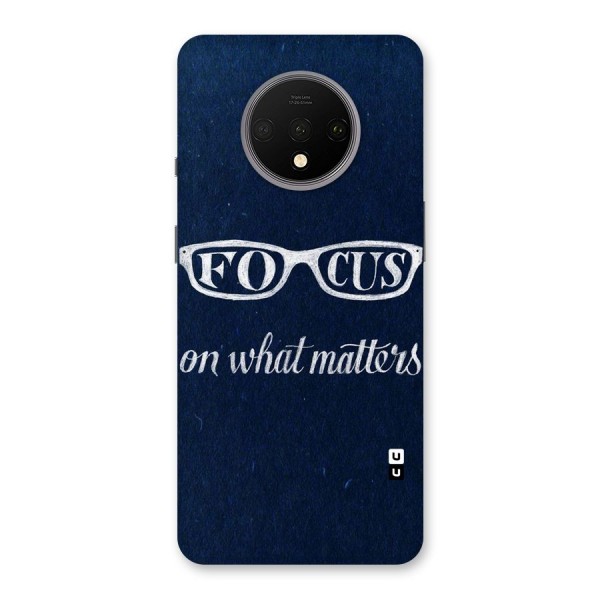 Focus Matters Back Case for OnePlus 7T