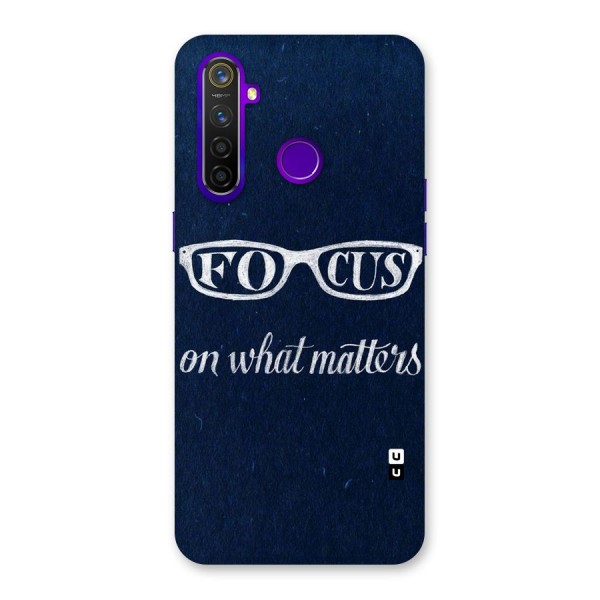 Focus Matters Back Case for Realme 5 Pro