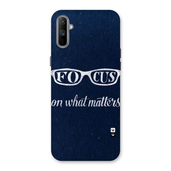 Focus Matters Back Case for Realme C3