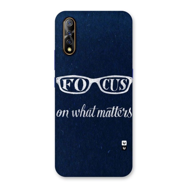 Focus Matters Back Case for Vivo S1