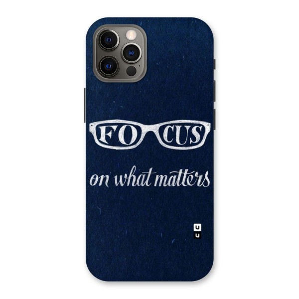 Focus Matters Back Case for iPhone 12 Pro