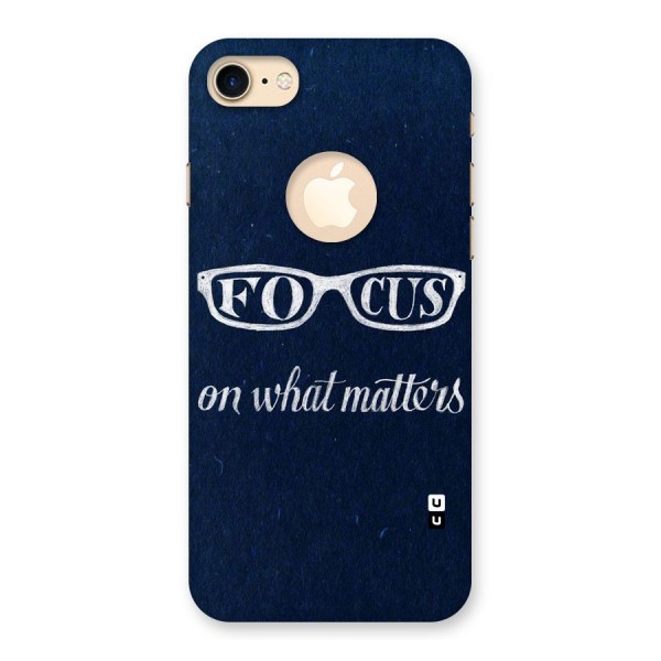 Focus Matters Back Case for iPhone 7 Logo Cut