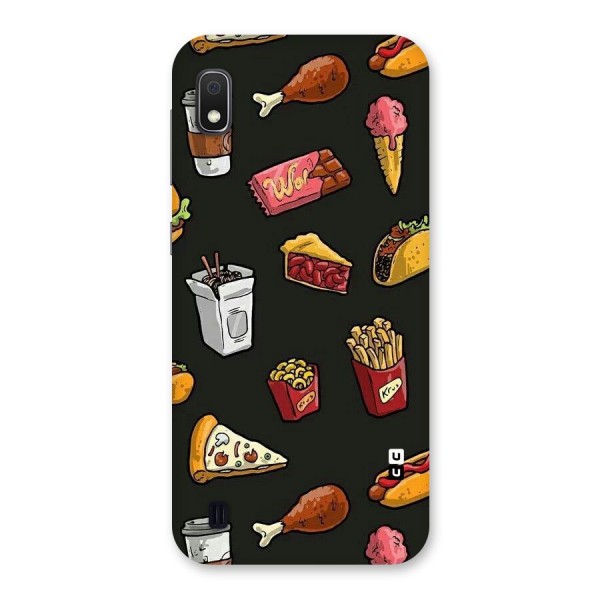 Foodie Pattern Back Case for Galaxy A10
