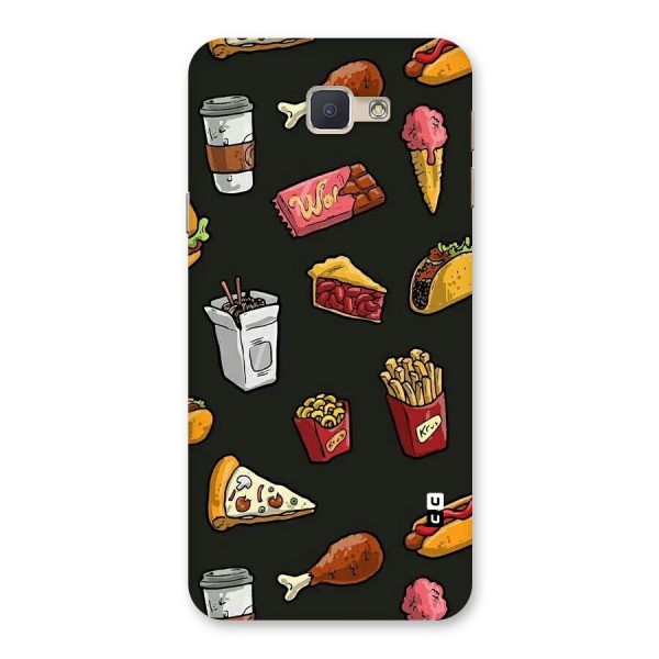 Foodie Pattern Back Case for Galaxy J5 Prime