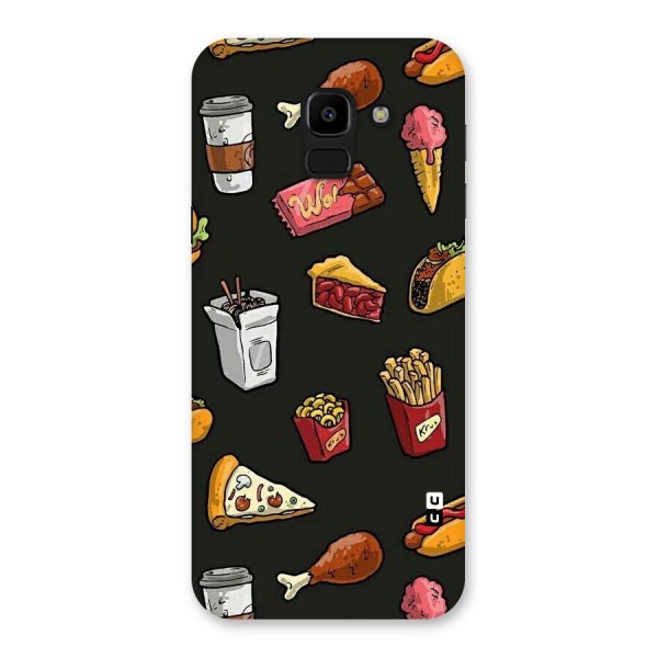 Foodie Pattern Back Case for Galaxy J6
