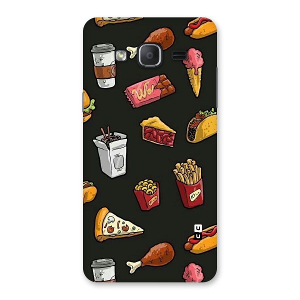 Foodie Pattern Back Case for Galaxy On7 Pro