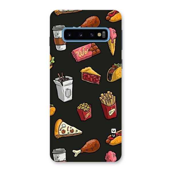 Foodie Pattern Back Case for Galaxy S10