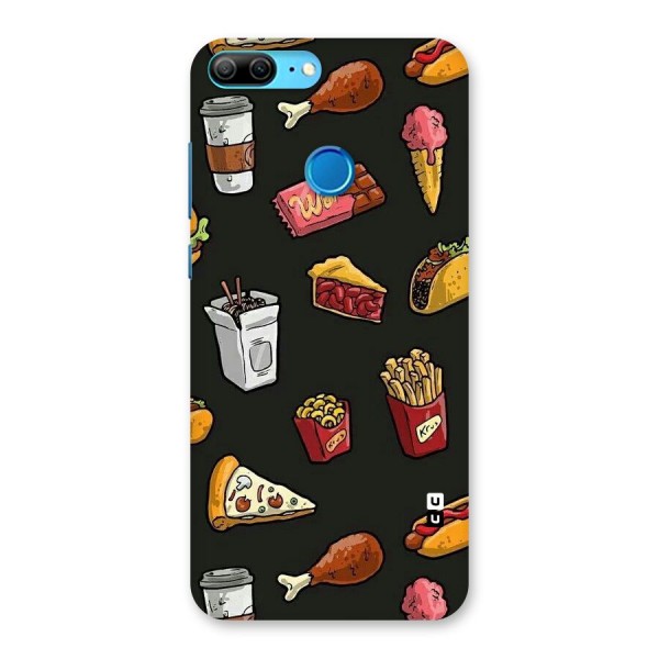 Foodie Pattern Back Case for Honor 9 Lite