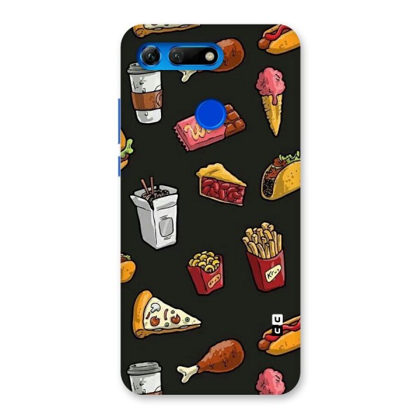 Foodie Pattern Back Case for Honor View 20