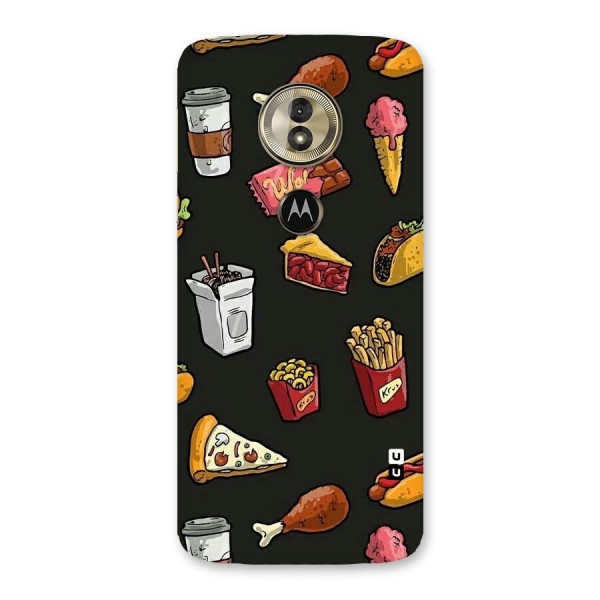 Foodie Pattern Back Case for Moto G6 Play