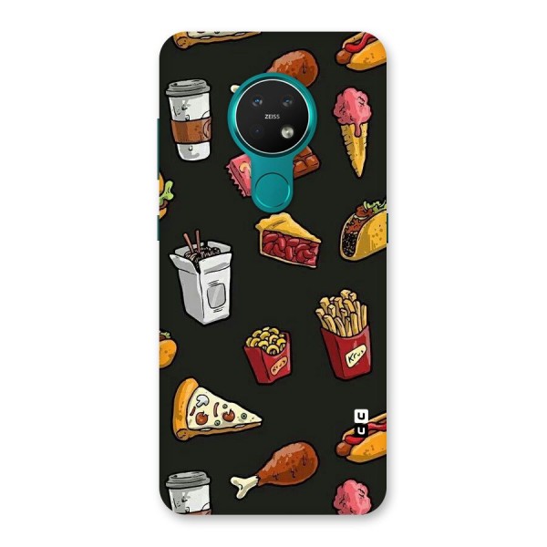 Foodie Pattern Back Case for Nokia 7.2