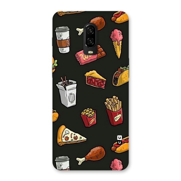 Foodie Pattern Back Case for OnePlus 6T