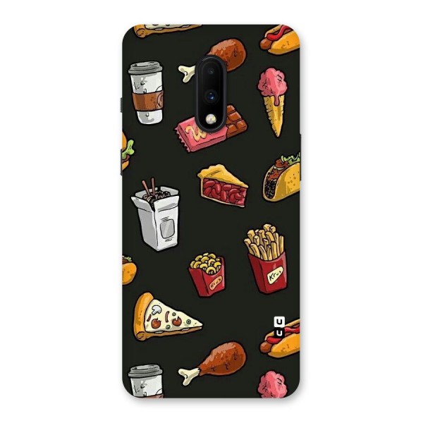 Foodie Pattern Back Case for OnePlus 7