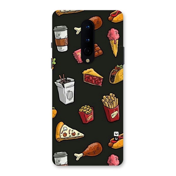 Foodie Pattern Back Case for OnePlus 8