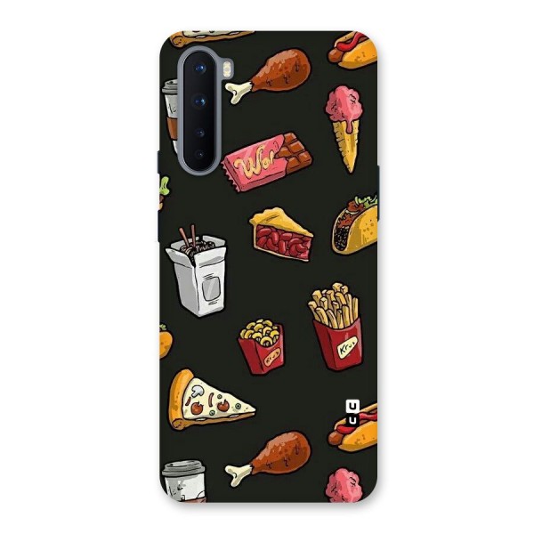Foodie Pattern Back Case for OnePlus Nord