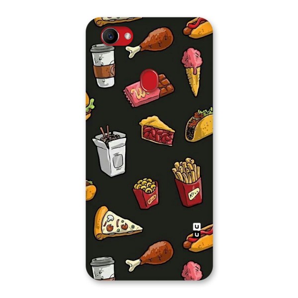 Foodie Pattern Back Case for Oppo F7