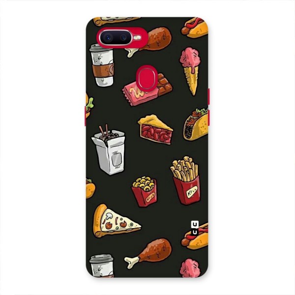 Foodie Pattern Back Case for Oppo F9 Pro