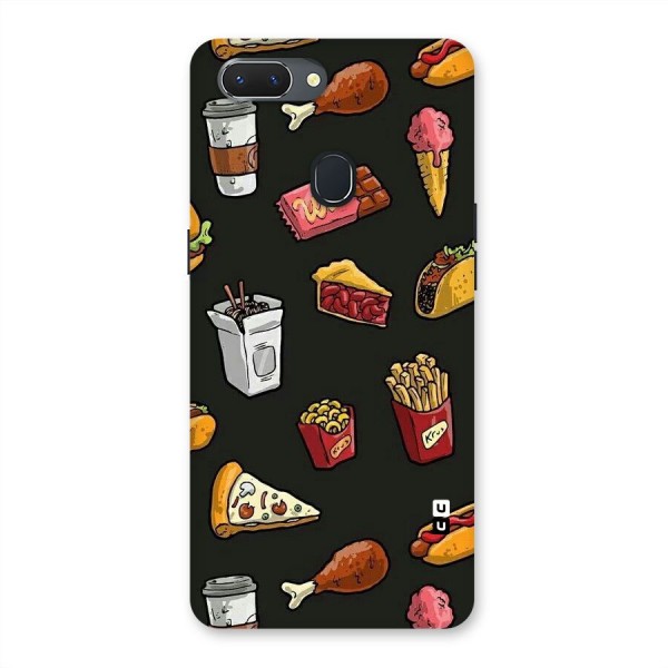 Foodie Pattern Back Case for Oppo Realme 2