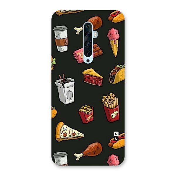 Foodie Pattern Back Case for Oppo Reno2 Z