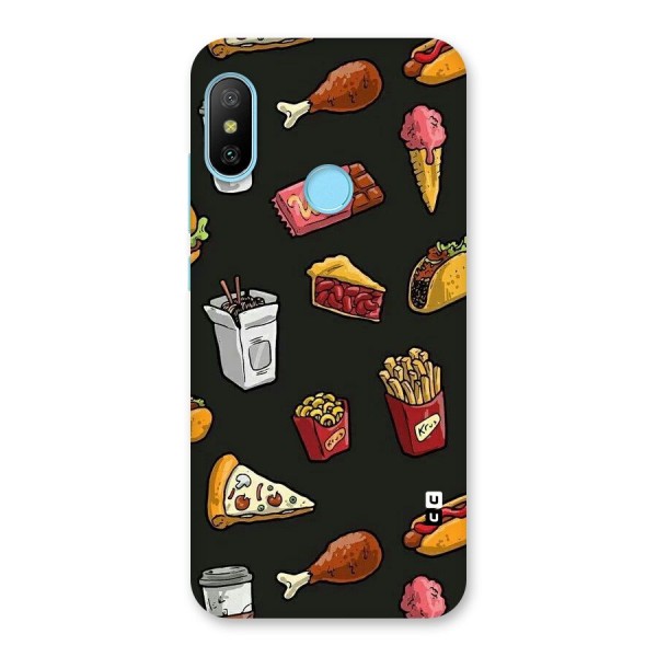 Foodie Pattern Back Case for Redmi 6 Pro
