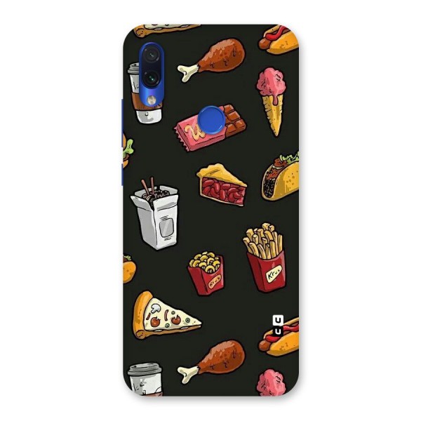 Foodie Pattern Back Case for Redmi Note 7