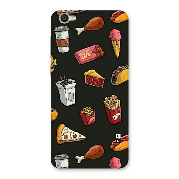 Foodie Pattern Back Case for Vivo Y55s