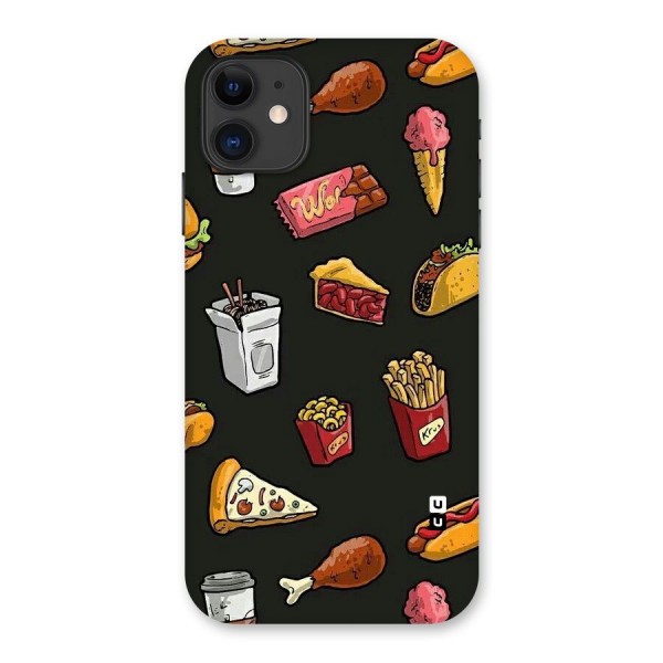 Foodie Pattern Back Case for iPhone 11