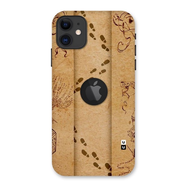 Footsteps Back Case for iPhone 11 Logo Cut