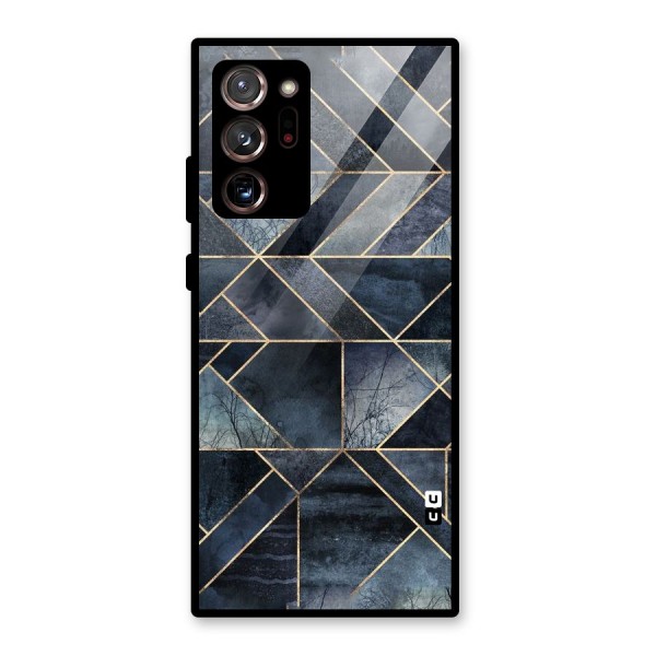 Forest Abstract Lines Glass Back Case for Galaxy Note 20 Ultra