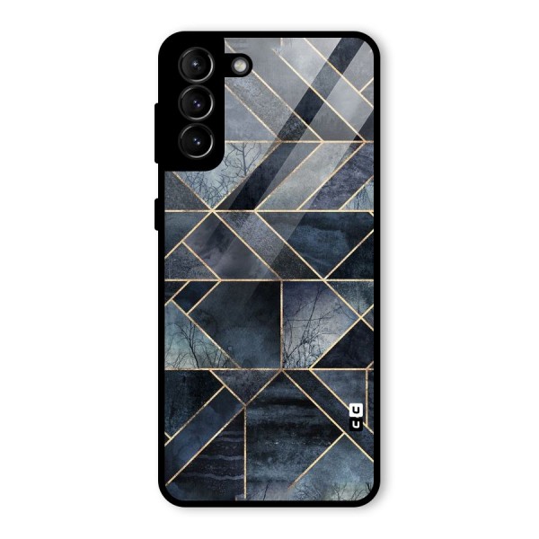Forest Abstract Lines Glass Back Case for Galaxy S21 Plus