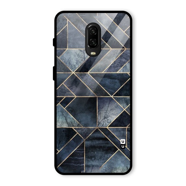 Forest Abstract Lines Glass Back Case for OnePlus 6T