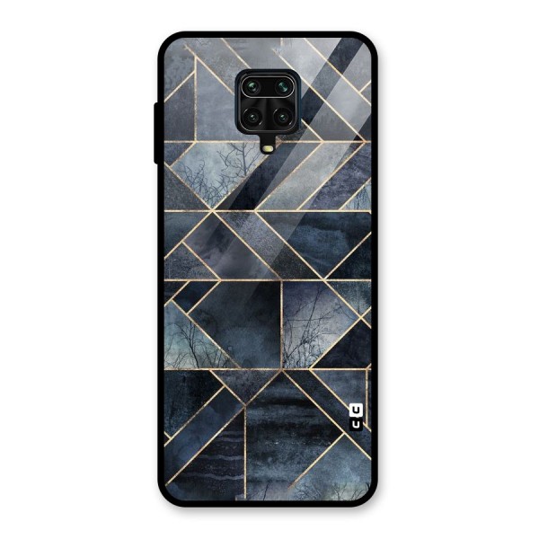 Forest Abstract Lines Glass Back Case for Redmi Note 9 Pro Max
