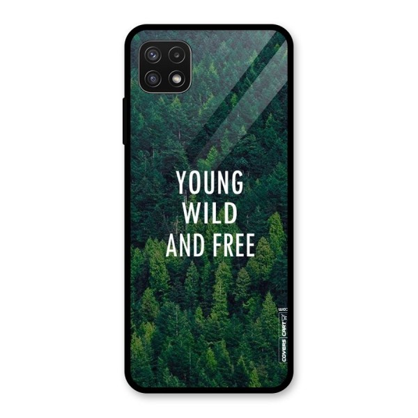 Forest Wanderlust Glass Back Case for Galaxy A22 5G