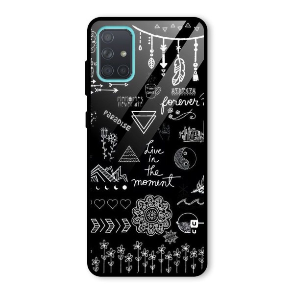 Forever Moment Glass Back Case for Galaxy A71