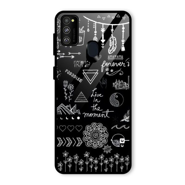 Forever Moment Glass Back Case for Galaxy M30s