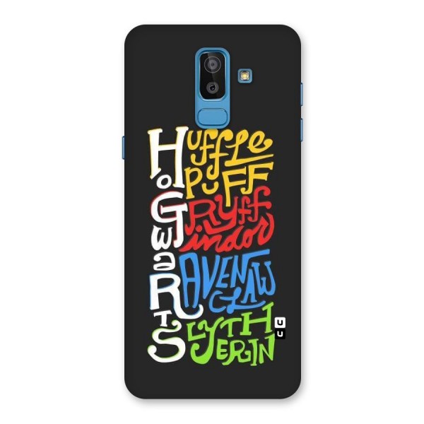 Four Colored Homes Back Case for Galaxy J8