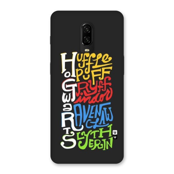 Four Colored Homes Back Case for OnePlus 6T