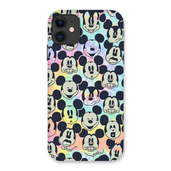 Fun Rainbow Faces Back Case for iPhone 11