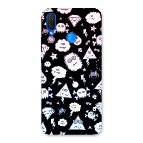 Funny Faces Back Case for Huawei P Smart+