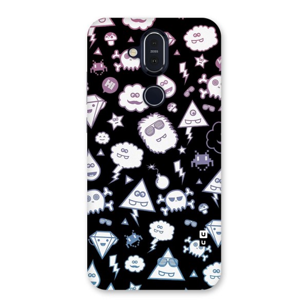 Funny Faces Back Case for Nokia 8.1