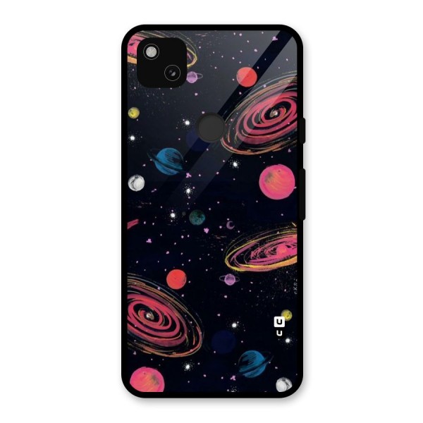 Galaxy Beauty Glass Back Case for Google Pixel 4a