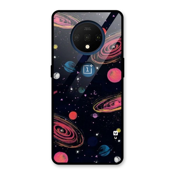 Galaxy Beauty Glass Back Case for OnePlus 7T