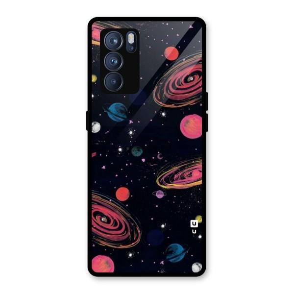 Galaxy Beauty Glass Back Case for Oppo Reno6 Pro 5G