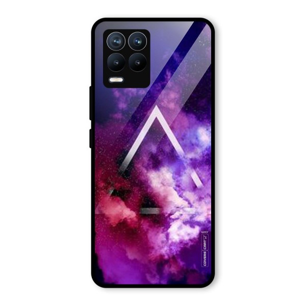 Galaxy Smoke Hues Glass Back Case for Realme 8