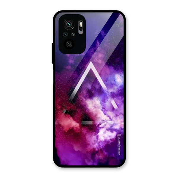 Galaxy Smoke Hues Glass Back Case for Redmi Note 10