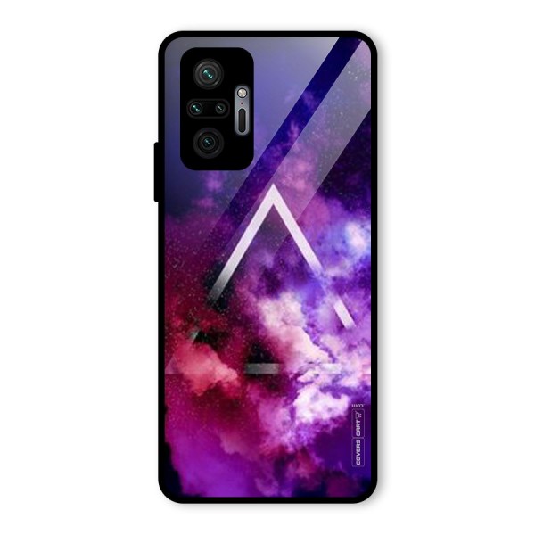 Galaxy Smoke Hues Glass Back Case for Redmi Note 10 Pro
