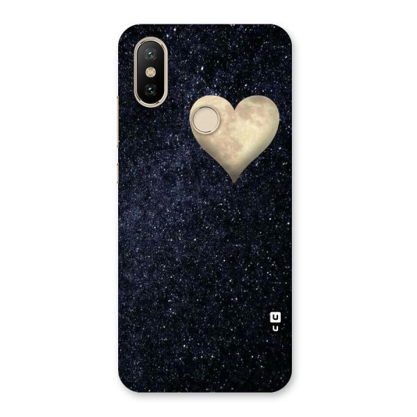 Galaxy Space Heart Back Case for Mi A2