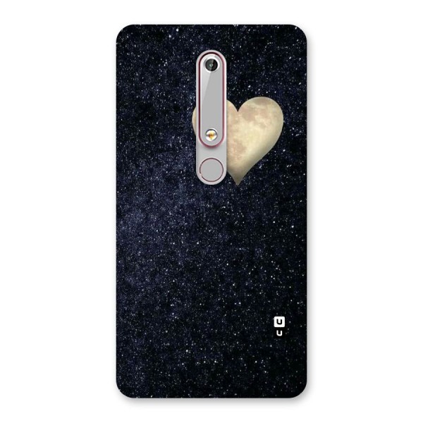 Galaxy Space Heart Back Case for Nokia 6.1