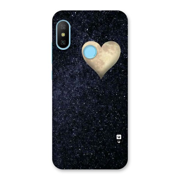 Galaxy Space Heart Back Case for Redmi 6 Pro